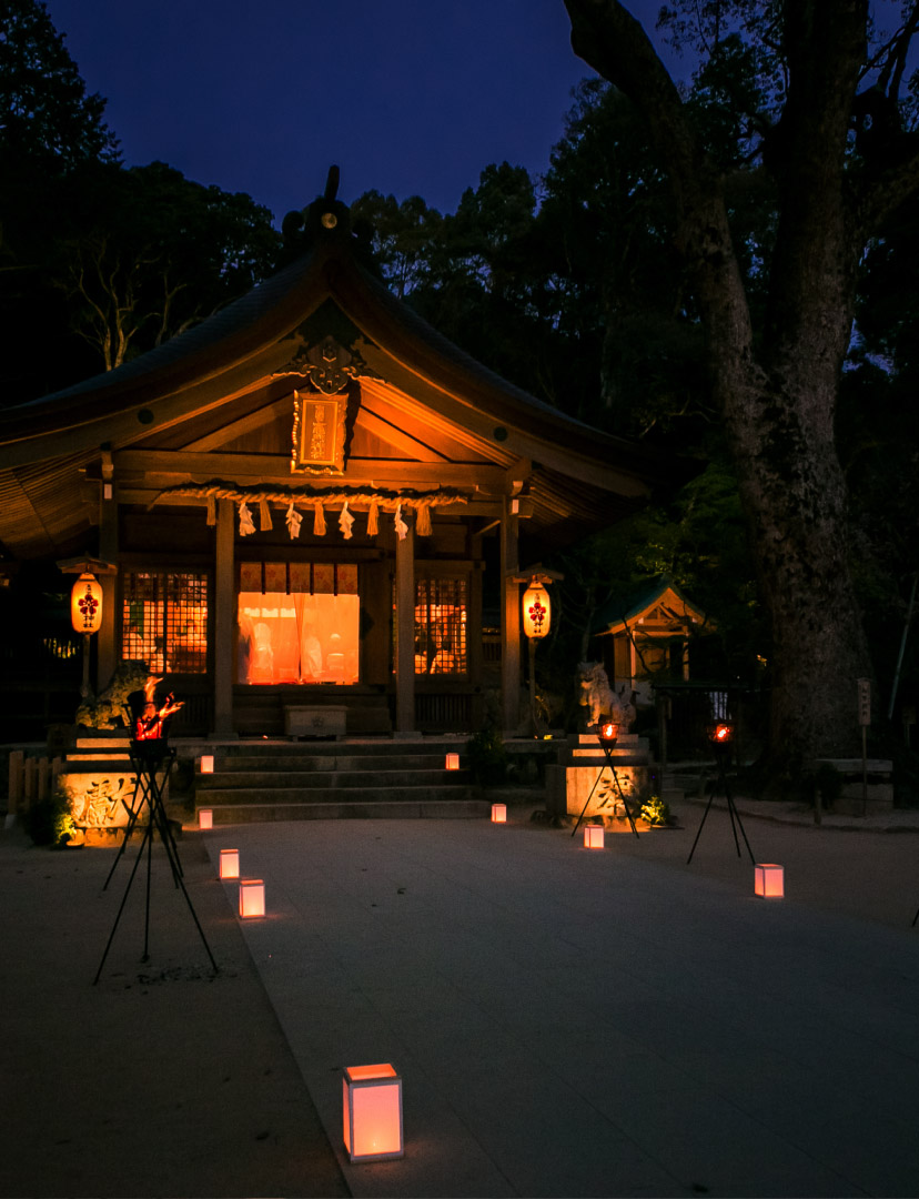 夜の神前結婚式