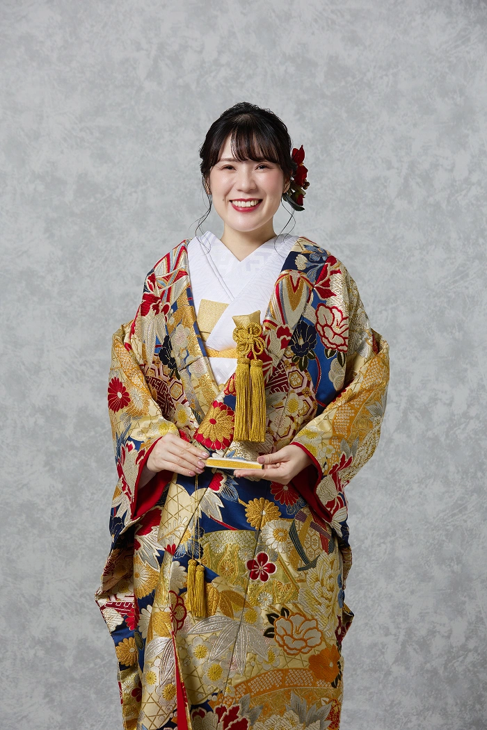まりに扇面（青）