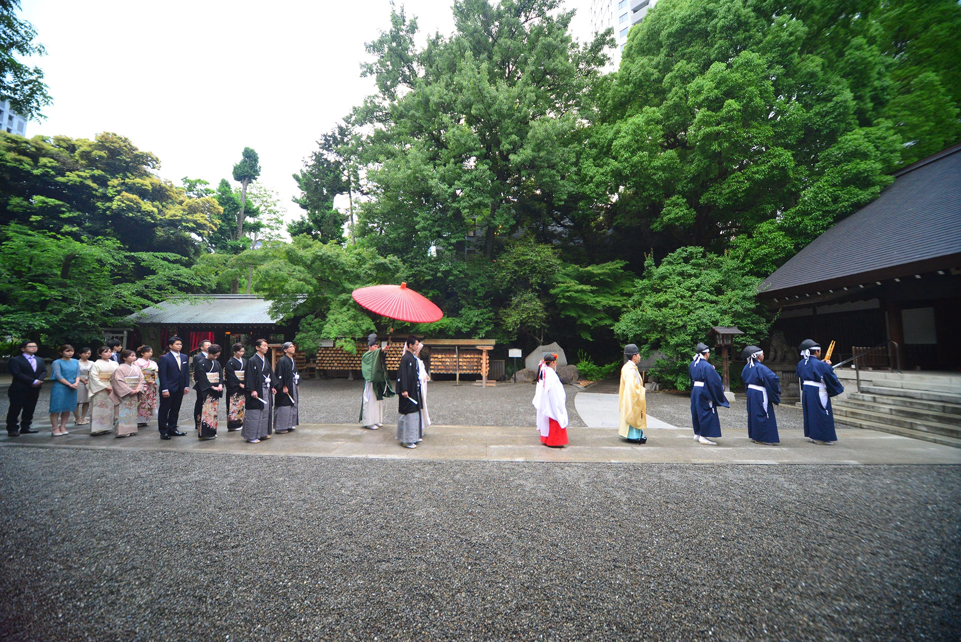 雅楽の調べと自然が奏でる本格神前式