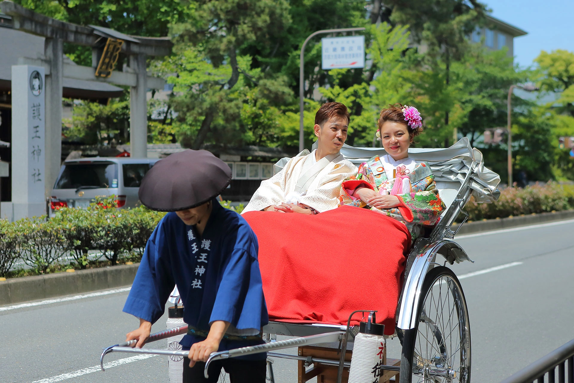 人力車で巡る風情ある神社散策体験