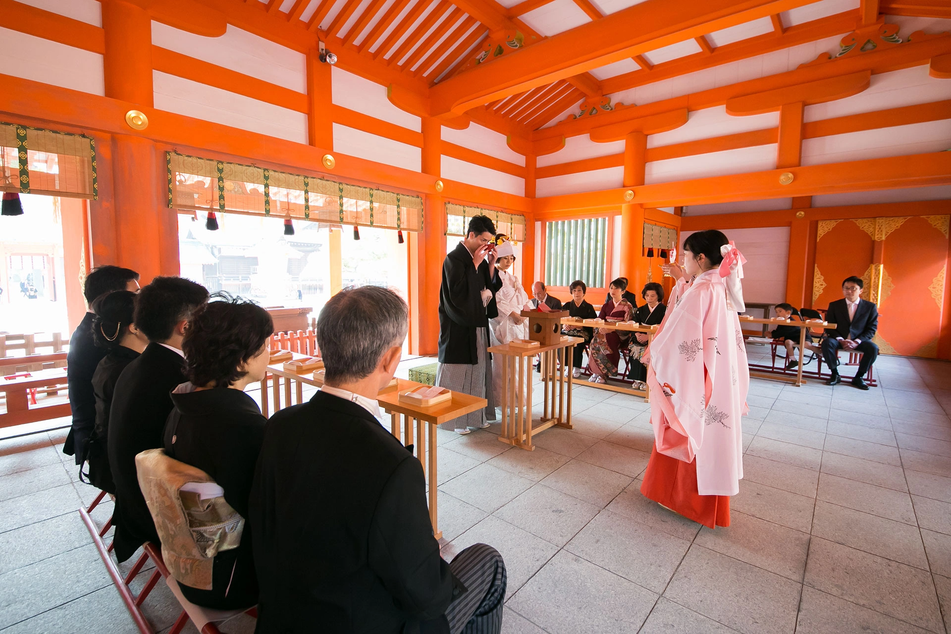 多くのスタイルから選べる神前結婚式