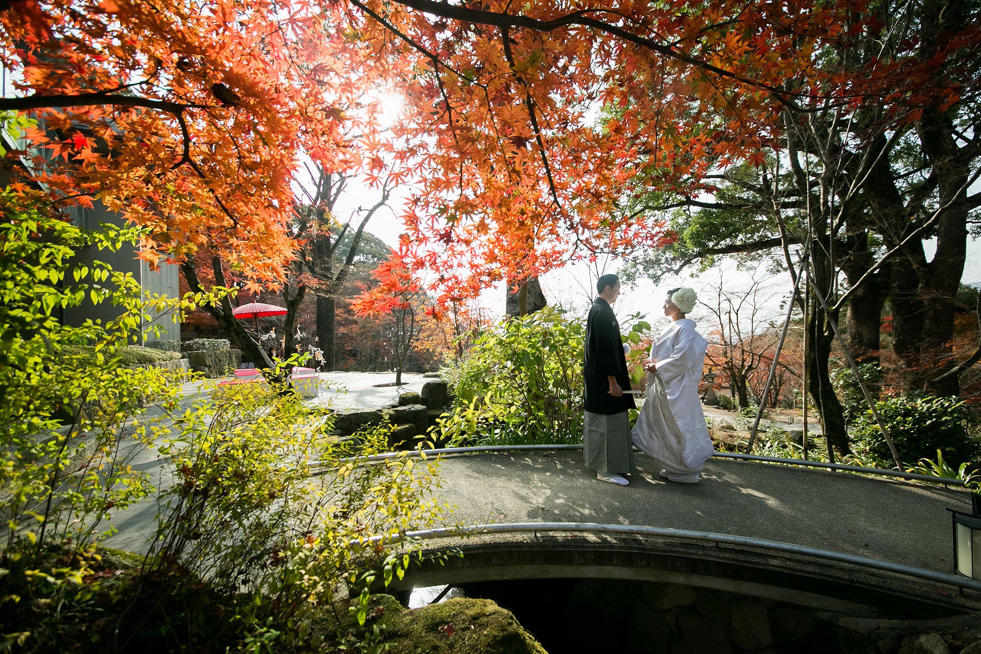 四季折々の絶景が広がる山の神社