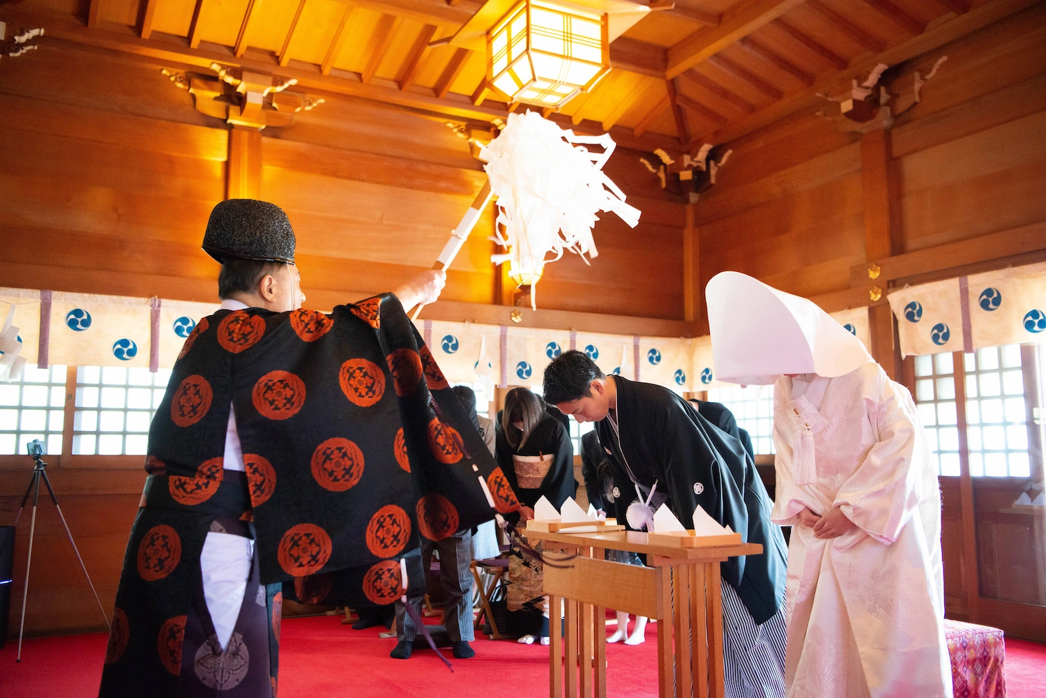 夫婦の神様が見守る神前式