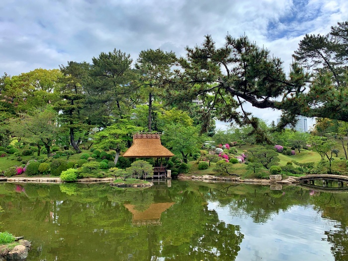 縮景園の撮影スポット1