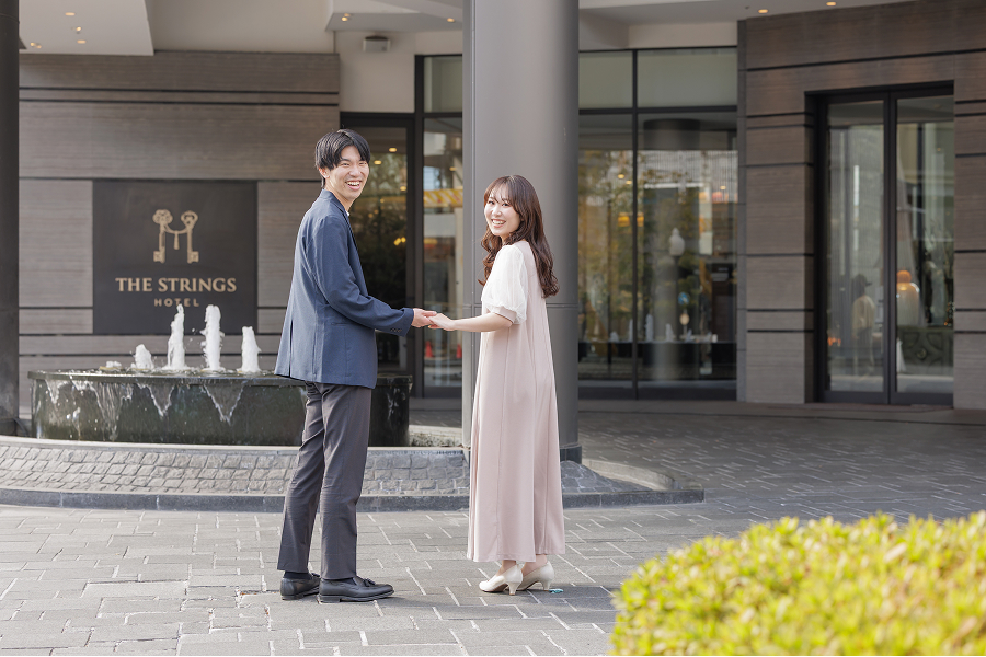 平服へのお着替え〜お食事会場到着