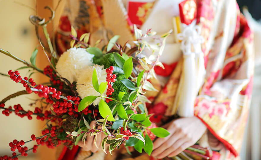 お食事会アイテム 和婚のいろは 東京 神前式 神社結婚式の和婚スタイル